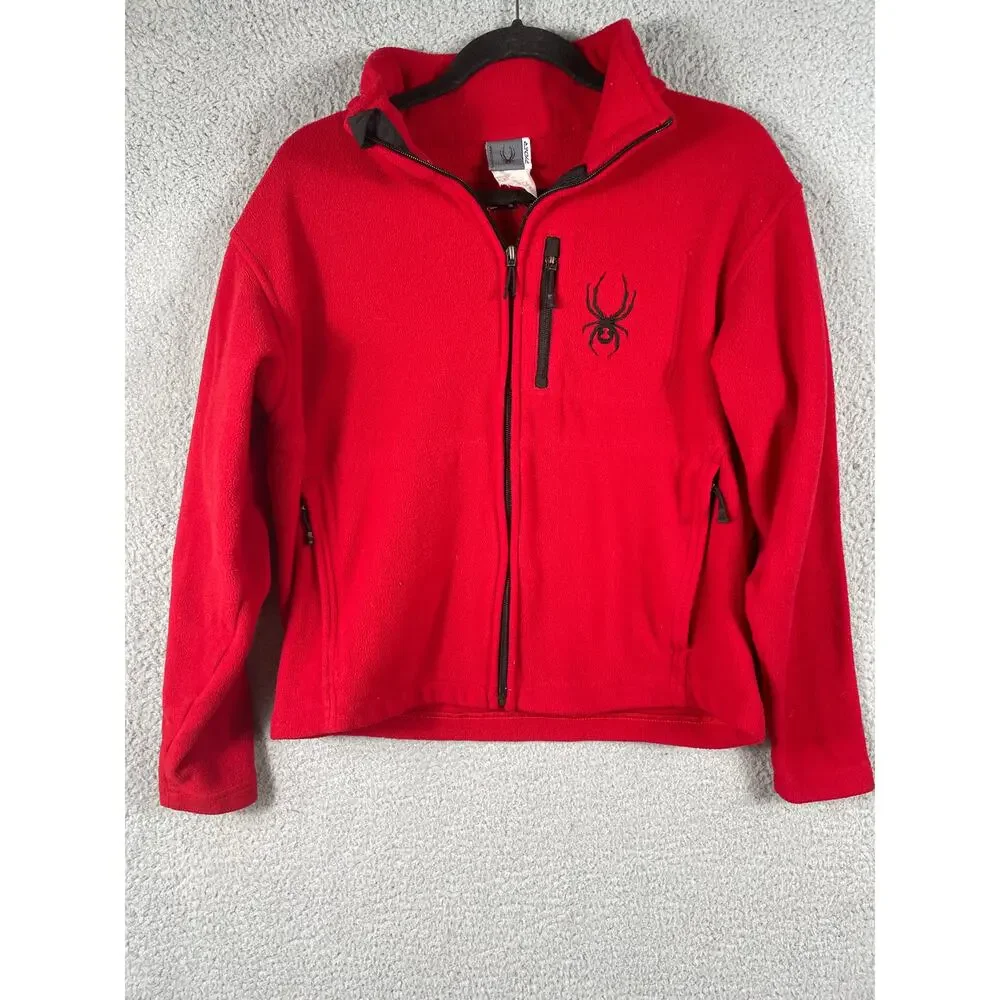 Spyder Youth Kids Size XL Red Fleece Full Zip Jacket